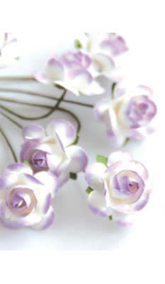 Zva Creative - Bulk Flowers  Mini Rose 144 stems 19mm  Lavender Transition   (sold individually)