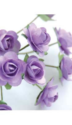 Zva Creative - Bulk Flowers  Mini Rose 144 stems 23mm  Lavender  (sold individually)