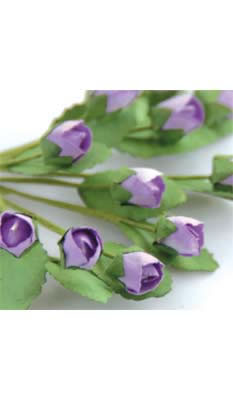Zva Creative - Bulk Flowers  144 Elegant Rose Buds 6mm  Lavender  (sold individually)