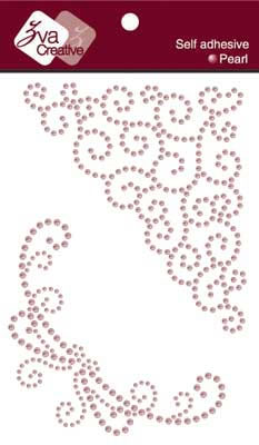 Zva Creative - Pearl Magnificent Flourishes - Soft Pink  (sold in 3's)