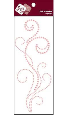 Zva Creative - Pearl Long Flourishes VI - Soft Pink  (sold in 3's)