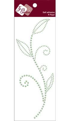 Zva Creative - Leaved Branch Pearl A -  Lime  (sold in 3's)