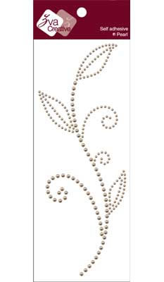 Zva Creative - Leaved Branch Pearl A - Taupe  (sold in 3's)