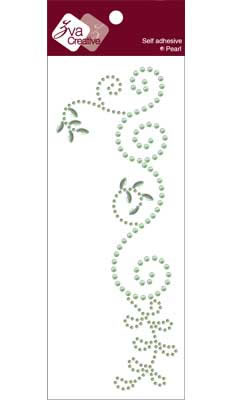 Zva Creative - Thriving Pearl/Crystal -  Lime  (sold in 3's)