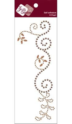 Zva Creative - Thriving Pearl/Crystal -  Champagne  (sold in 3's)