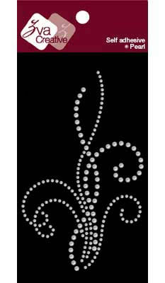 Zva Creative - Pearl Solitary Elegance - Double Fountain - White  (sold in 3's)