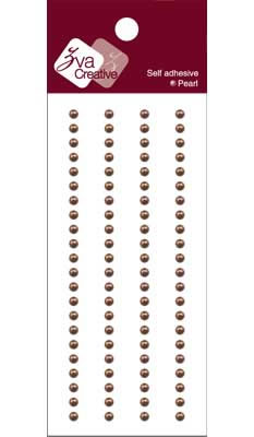 Zva Creative - Basic Lines Pearl  Chocolate 0.3cm  . (sold in 3's)