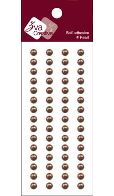 Zva Creative - Basic Lines Pearl - Chocolate 0.5cm  (sold in 3's)