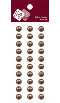 Zva Creative - Basic Lines Pearl - Chocolate 0.8cm  (sold in 3's)