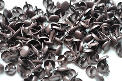 Aussie Scrap Source - 8mm Painted Brads - Coffee  (pack of 200)