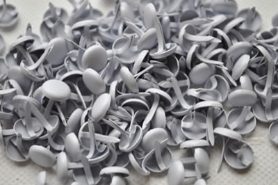 Aussie Scrap Source - 8mm Painted Brads - White  (pack of 200)
