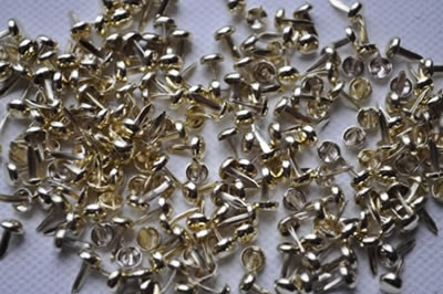 Aussie Scrap Source - 4mm Painted Brads - Gold  (pack of 500)
