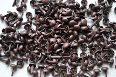 Aussie Scrap Source - 4mm Painted Brads - Coffee  (pack of 500)
