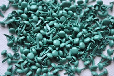 Aussie Scrap Source - 4mm Painted Brads - Aqua  (pack of 500)